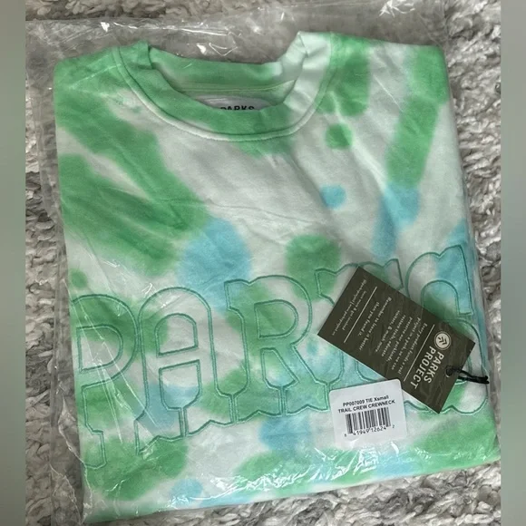 ‼️RARE‼️🎸PARKS PROJECT🎸🔥NWT🔥TRAIL CREW CREWNECK Tie Dye— XS